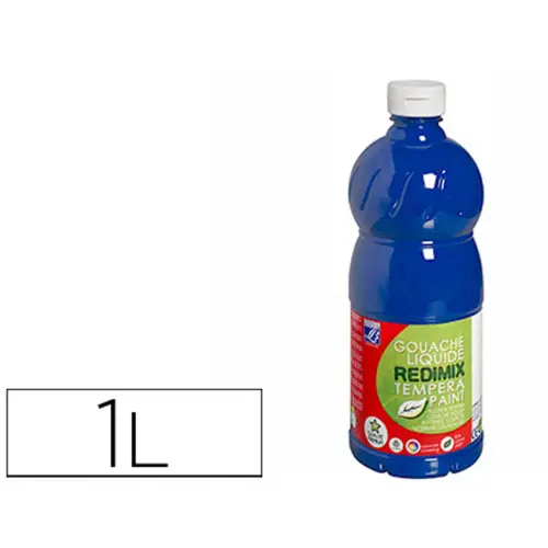 Gouache liquide redimix bleu outremer 1000ml - Lefranc bourgeois photo du produit