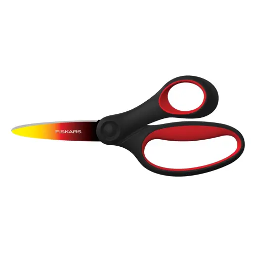 Ciseaux primaire Soft Grip 15 cm Droitier Rouge/jaune Fiskars photo du produit
