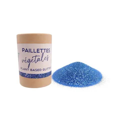 PAILLETTES BIOD&Eacute;GRADABLE V&Eacute;G&Eacute;TALES EN TUBE CARTON 35 GRAMMES - BLEU photo du produit