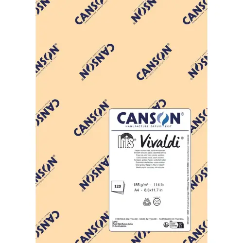 PACK IRIS VIVALDI A4 185G 120 FEUILLES COULEURS CLAIRES ASSORTIES photo du produit