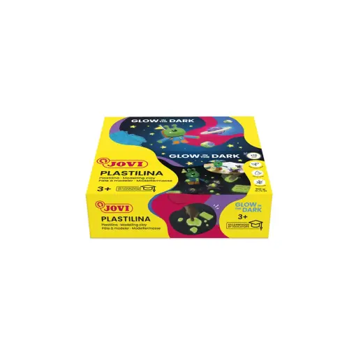 PLASTILINA - BOÎTE DE 18 BARRES DE 50G COULEUR GLOW IN THE DARK NEW photo du produit