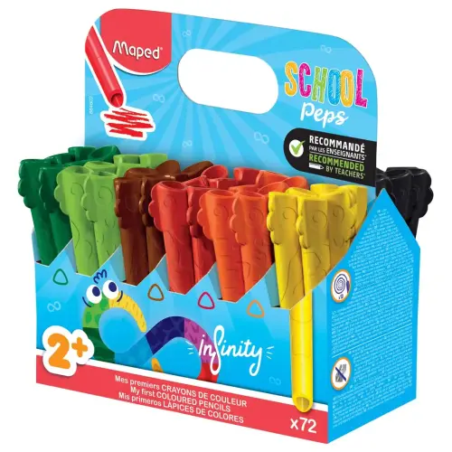 Pack de 72 crayons de couleur School'peps infinity kidy photo du produit