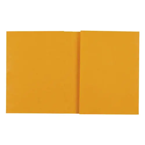 PROTÈGE-CAHIER 24X32 CARTE LUSTRÉE JAUNE photo du produit