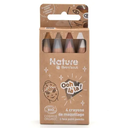 NATURE BY GRIMTOUT - 4 CRAYONS DE MAQUILLAGE - OOH LA LA! photo du produit