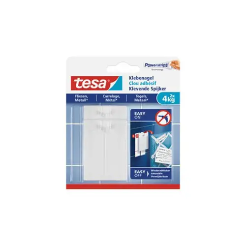 Powerstrips Clou adh&eacute;sif pour carrelage et m&eacute;tal, 4,0 - Tesa photo du produit