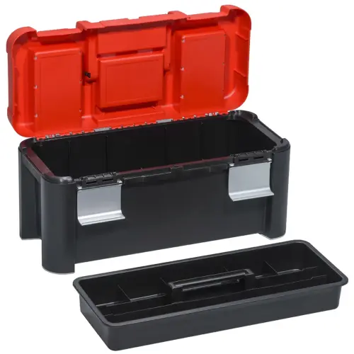 Bo&icirc;te &agrave; outils McPlus Alu 25, PP, rouge/noir - Allit photo du produit