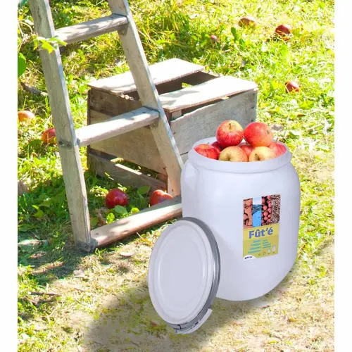 Fût de stockage, 50 litres, plastique, blanc - Eda fontaine photo du produit