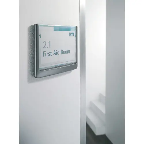 Plaque de porte click sign 149 x 148,5 mm - Durable photo du produit