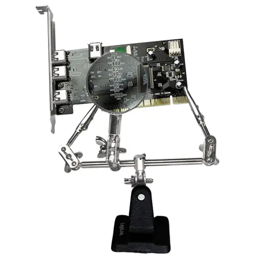 Support de montage 'troisième main', avec loupe - Logilink photo du produit