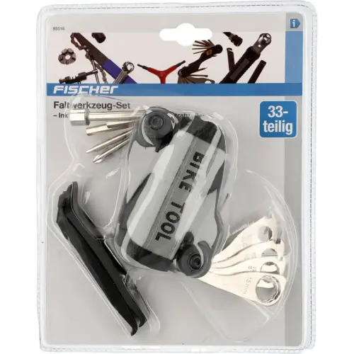 Kit multi-outils & crevaison pour vélo, 32 pièces - Fischer photo du produit