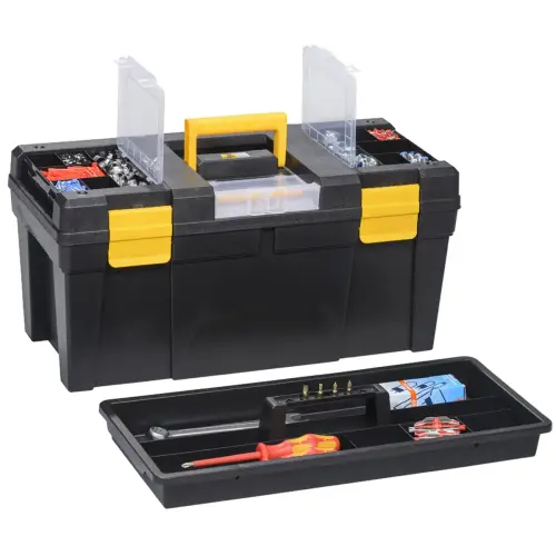 Valise &agrave; outils McPlus Promo 23, PP, noir/ jaune - Allit photo du produit