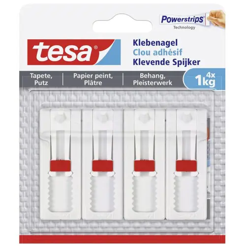Powerstrips Clou adh&eacute;sif pour papier peint et pl&acirc;tre - Tesa photo du produit