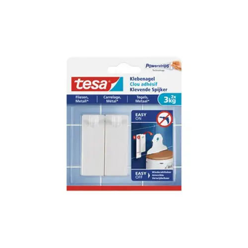 Powerstrips Clou adh&eacute;sif pour carrelage et m&eacute;tal, 3,0 - Tesa photo du produit