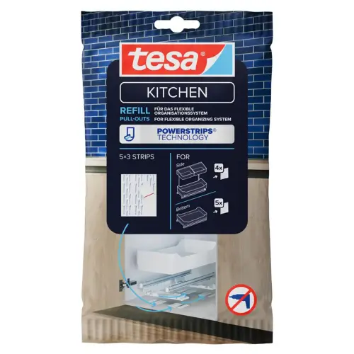Languettes adh&eacute;sives Powerstrips pour tiroirs - Tesa photo du produit