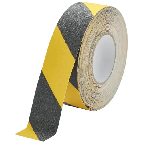 Bande antidérapante DURALINE GRIP, 75 mm, noir/jaune - Durable photo du produit