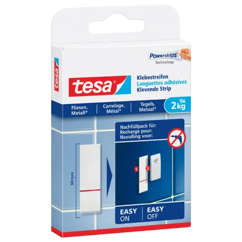 Powerstrips Languettes adhésives pr carrelage et métal - Tesa photo du produit