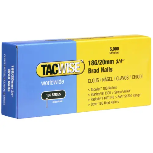 Clous 18G/40 mm, 5.000 pièces - Tacwise photo du produit