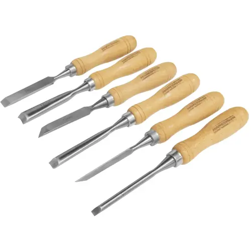 Jeu d'outils de sculpture bois, 7 pièces - Brüder mannesmann photo du produit