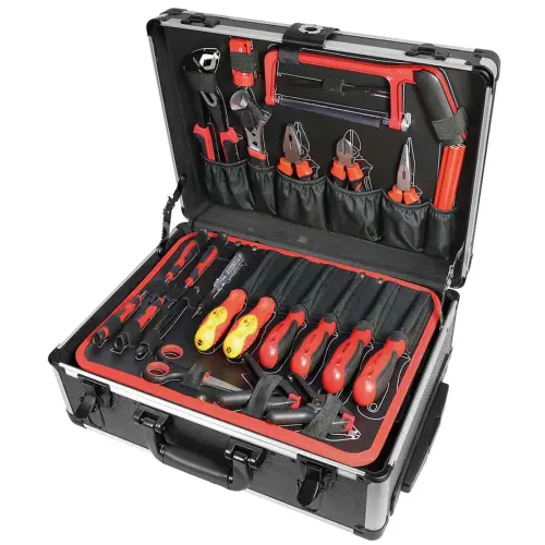 Boîte à outils, 211 pièces, en valise alu - Brüder mannesmann photo du produit