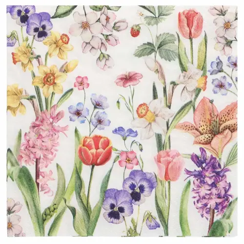 Serviette à motif Romance Antique - 330 x 330 mm - Papstar photo du produit