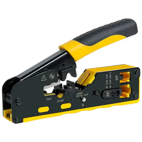 Pince &agrave; sertir pour CAT.5/CAT.6/CAT.6a/CAT.7/RJ11/RJ12 - Logilink professional photo du produit