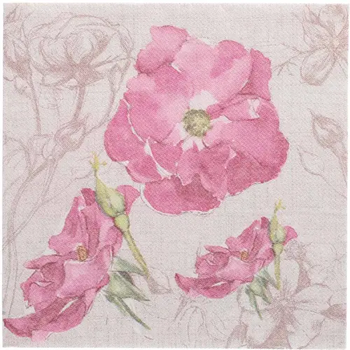 Serviette à motif 'ROYAL Collection Blossom' - Papstar photo du produit