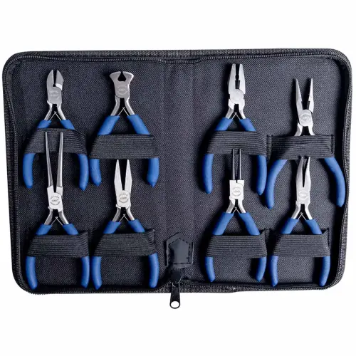 Kit de pinces pour électronique, 8 pièces - Brüder mannesmann photo du produit