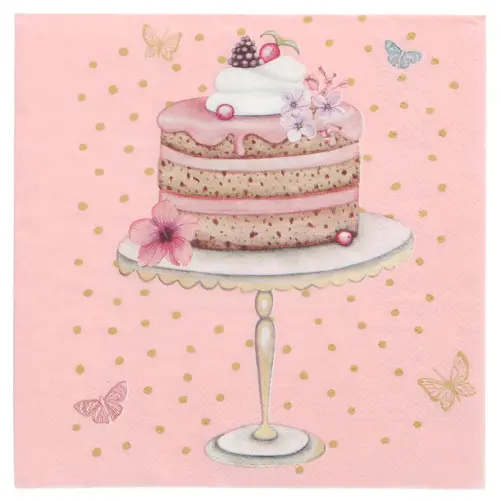 Serviette à motif 'Muffin', 330 x 330 mm - Papstar photo du produit