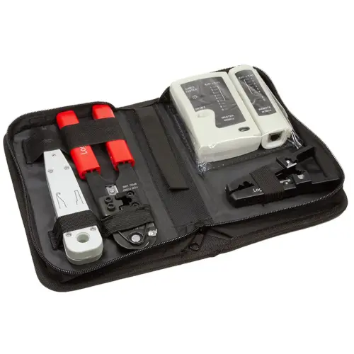 LogiLink Kit d'outils pour réseau, dans un sac noir - Logilink professional photo du produit