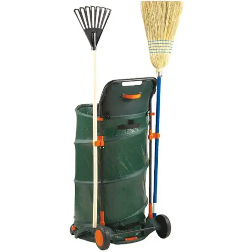 Chariot ramasse-feuilles multibin, pliable,160 litres - Bradas photo du produit