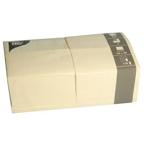 Serviettes bistrot, 330 x 330 mm, bleu fonc&eacute; - Papstar photo du produit