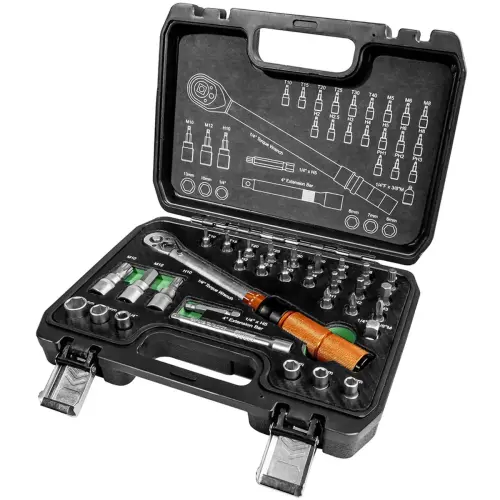 Kit cl&eacute; dynamom&eacute;trique 1/4', 32 pi&egrave;ces - Br&uuml;der mannesmann photo du produit