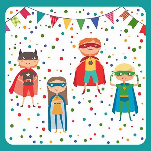 Serviette à motif 'Super Héros', 330 x 330 mm - Papstar photo du produit