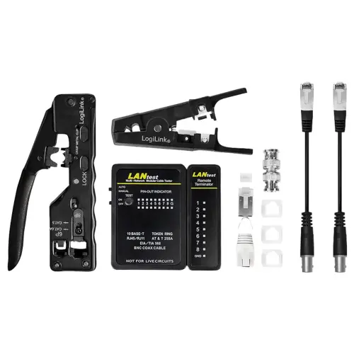 LogiLink Kit d'outils réseau, 4 pièces, pour Cat.6A & Cat.7 - Logilink professional photo du produit