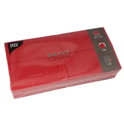 Serviette bistrot - 320 x 320 mm - 3 couches - Crème - Papstar photo du produit