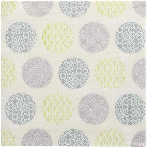 Serviette &agrave; motif 'ROYAL Collection Rococo', jaune - Papstar photo du produit