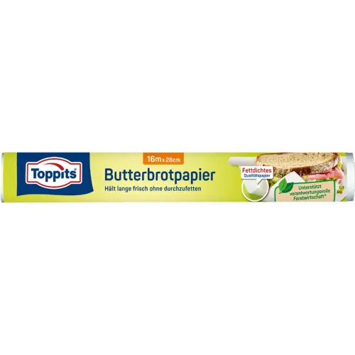 Papier pour sandwich, largeur 280 mm, longueur 16 m - Toppits photo du produit