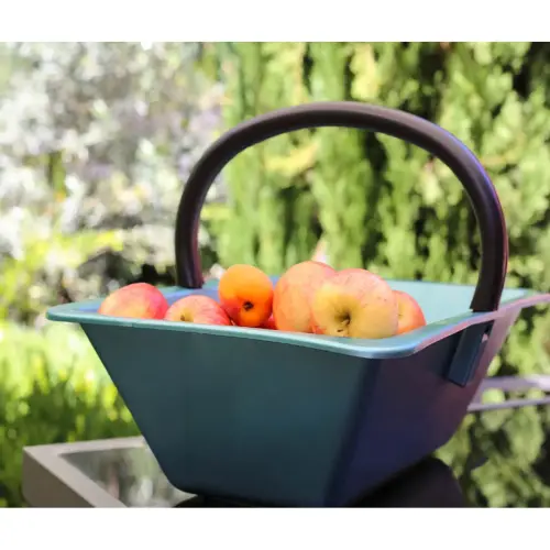 Panier avec anse, 18 litres, plastique, vert - Eda Fontaine photo du produit