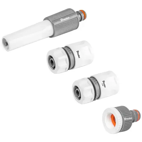 Set de buses d'arrosage WHITE LINE, 1/2', PVC, 4 pcs - Bradas photo du produit