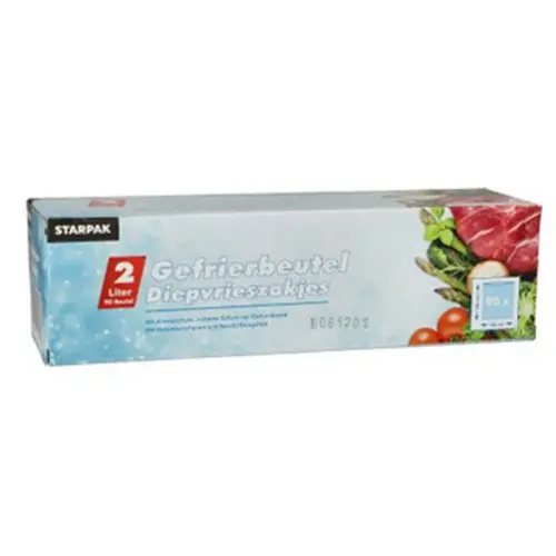 Sachet congélation 2 litres, 200x300 mm, transparent - Starpak photo du produit