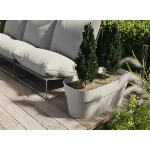 Bac à plantes Sirio - largeur 780 mm - Ash - Tera photo du produit