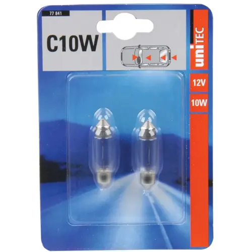 Lampe tubulaire pour voiture, 12 volts, 10 watts - Cartrend photo du produit