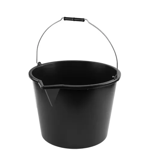 Seau avec bec verseur, 20 litres, PP, noir - Bradas photo du produit