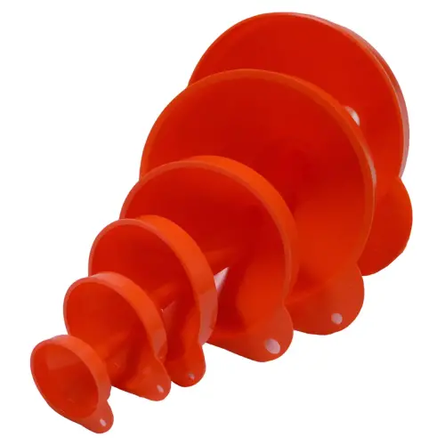 Set d'entonnoir, 6 pi&egrave;ces, orange - Iwh photo du produit