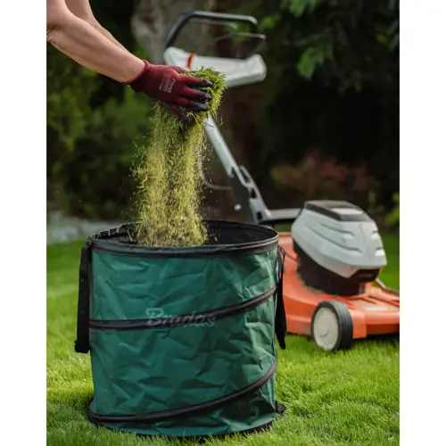 Sac à végétaux POP UP HARD, 90 litres, vert foncé - Bradas photo du produit