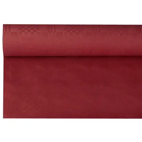 Nappe damassée - (l) 1,2 x (L) 8 m - Crème - Papstar photo du produit