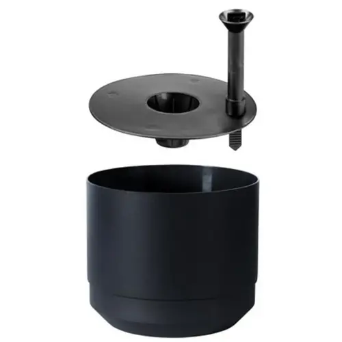 Pot de fleurs PAULINA, diamètre : 170 mm, noir - Orthex photo du produit