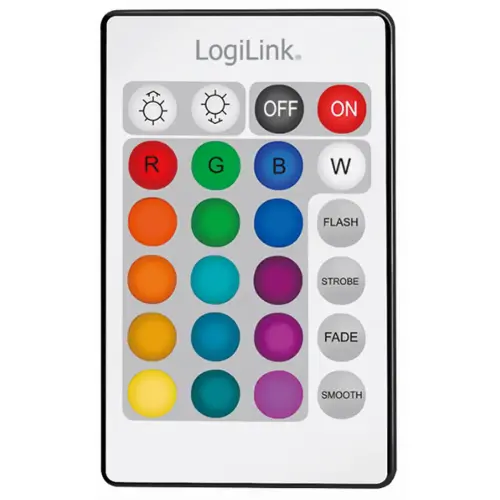 Ruban LED RVB avec télécommande, autocollant, 3 m - Logilink photo du produit