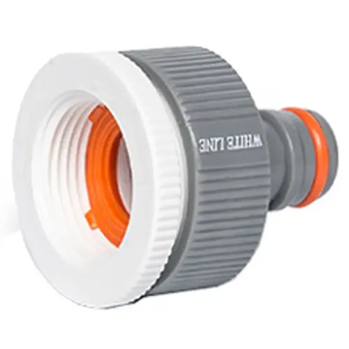 Nez de robinet WHITE LINE, 1/2' + 3/4', gris/blanc - Bradas photo du produit
