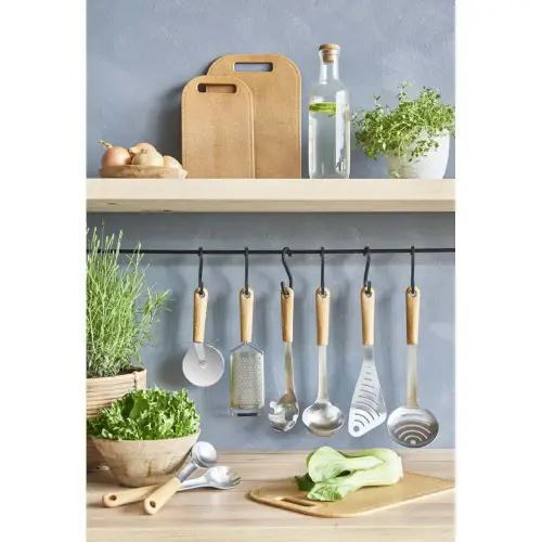 Fourchette de service BIO, manche effet bois - Gastromax photo du produit
